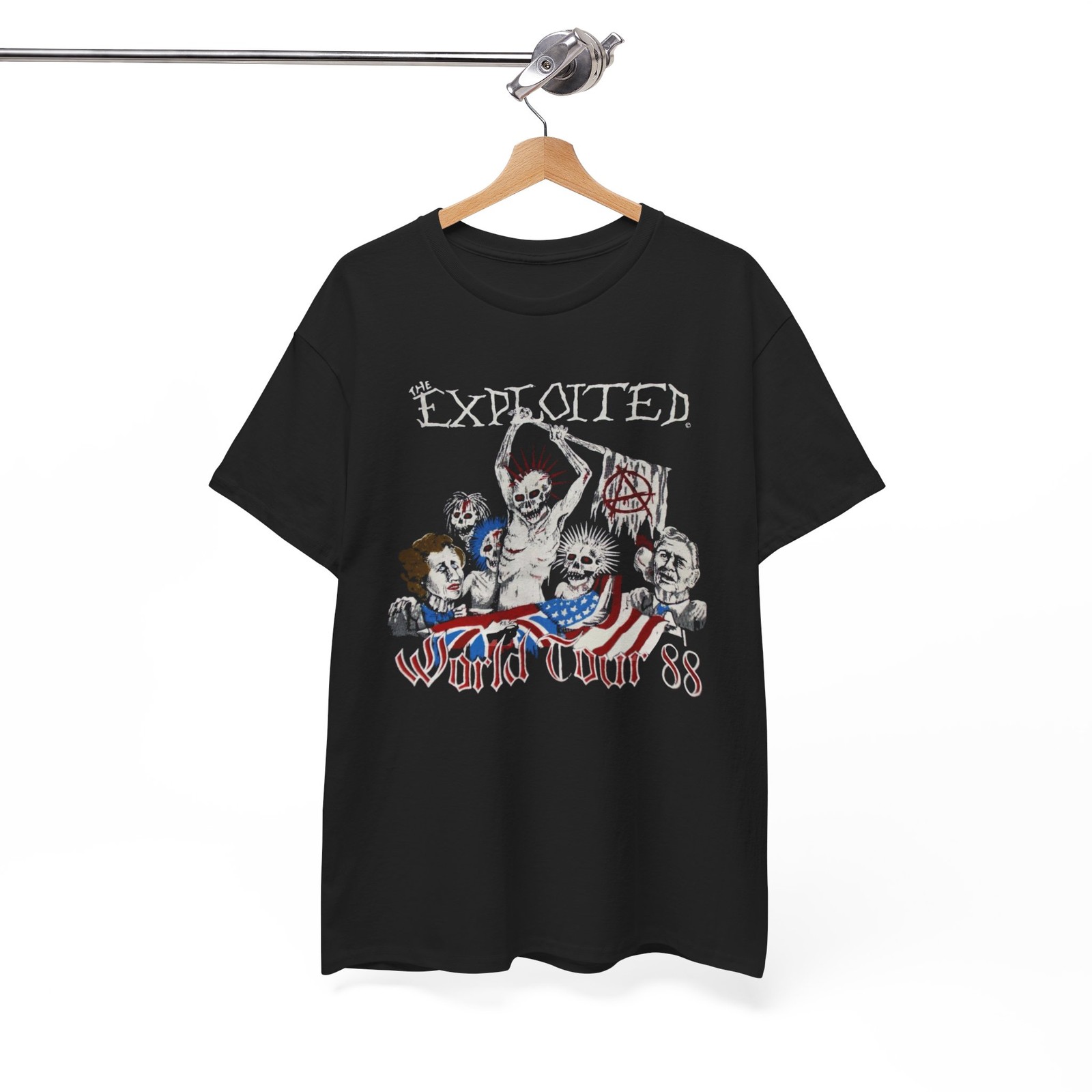 The Exploited Tour 88 Shirt, Discharge, GBH, UK Subs, Crass, Chaos , Unisex tee