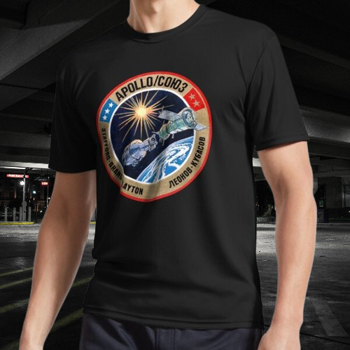 Apollo Soyuz mission ( ASTP ) Active Funny ALL Color And Size Mode American Tee