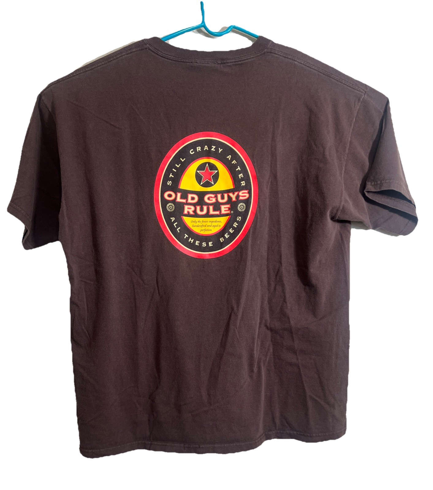 OLD GUYS RULE T-SHIRT Still Crazy After ALL THESE BEERS Men’s L See Measurements gallery