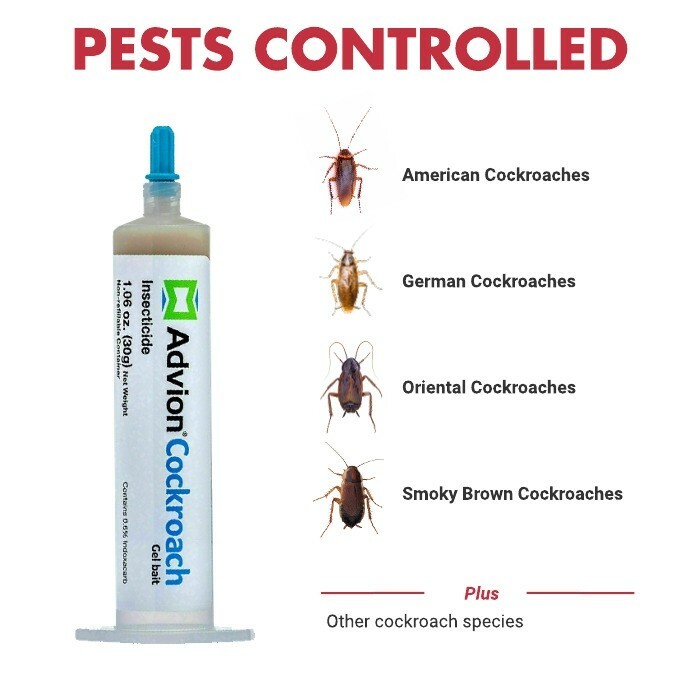 ADVION ROACH COCKROACH BAIT KILLER – 4 Tubes – Plunger&Tips – * FAST SHIPPING *