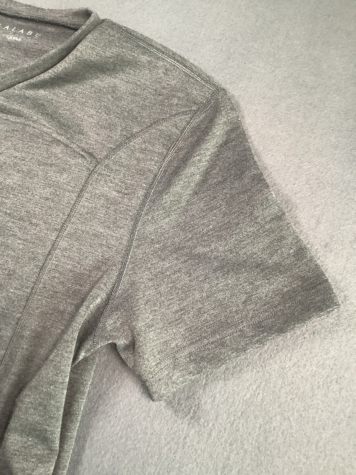 Lalabu Men's Grey Dad Shirt Size Large Baby Carrier with Kangaroo Pocket gallery