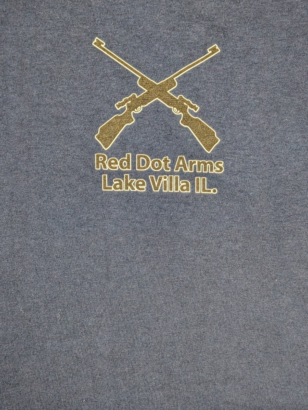 The Mountain Men's T-shirt Blue Red Dot Arms POB Retired Logo 2XL #1398 NWOT gallery
