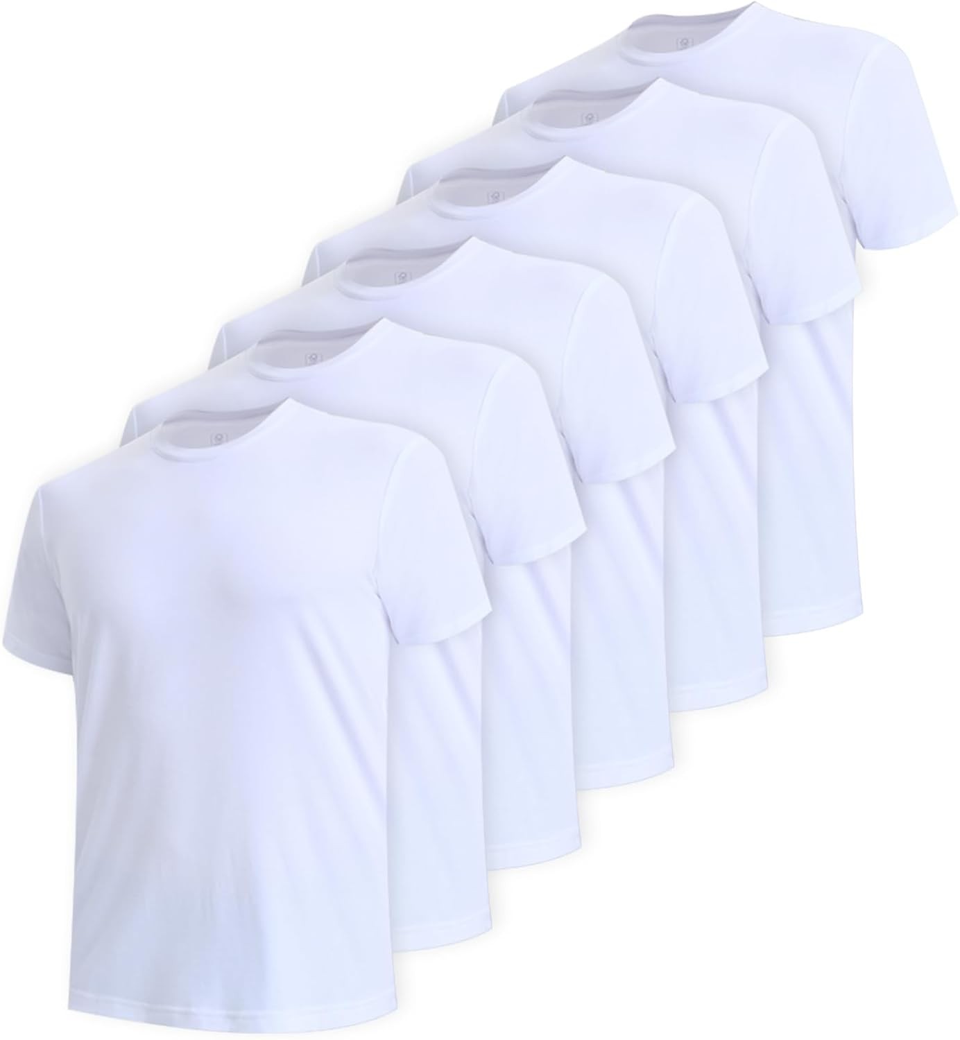 BAMBOO COOL Men Undershirts Moisture-Wicking Crewneck T Shirts, Breathable gallery