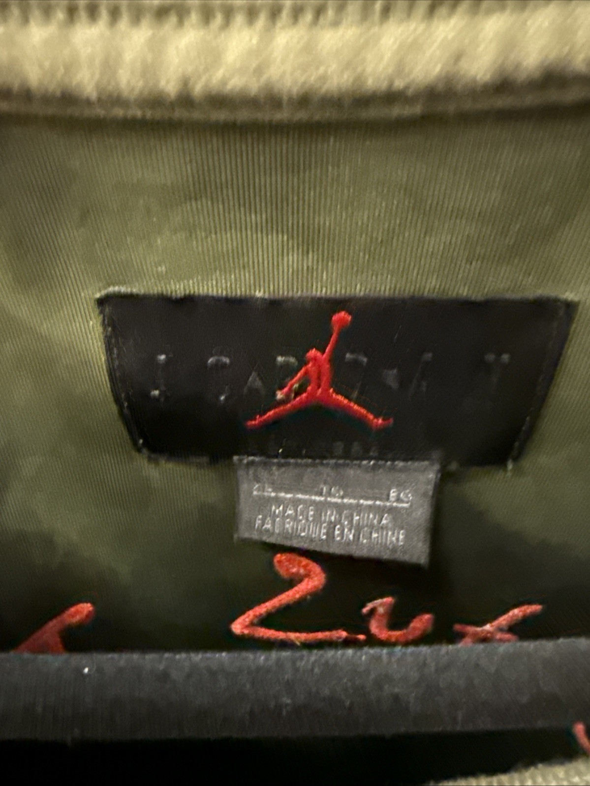 Travis Scott Cactus Jack x Air Jordan Tee Medium Olive (CN3433-222) Size XL gallery