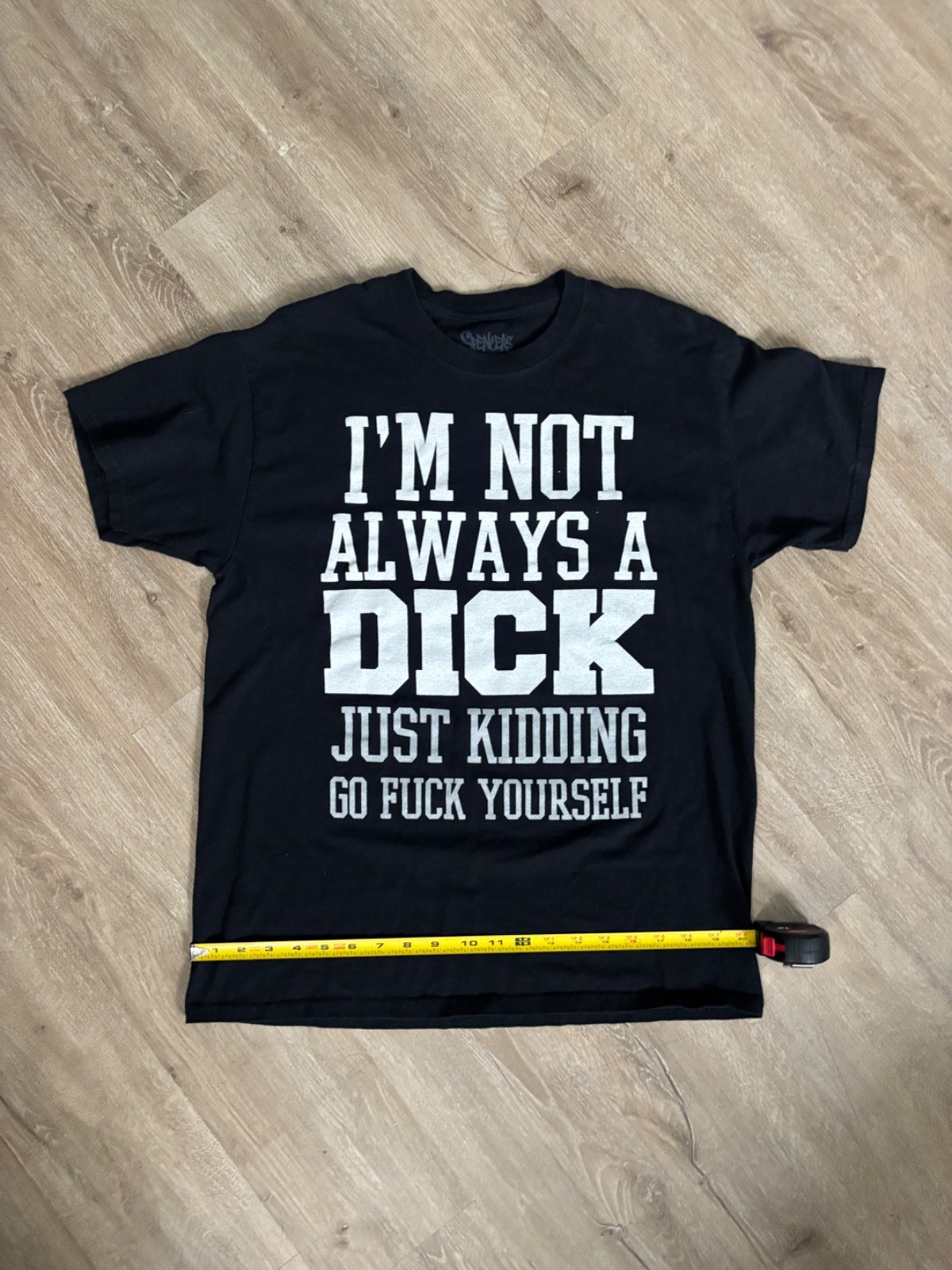 Spencer's profanity Graphic T-Shirt Black Large gallery
