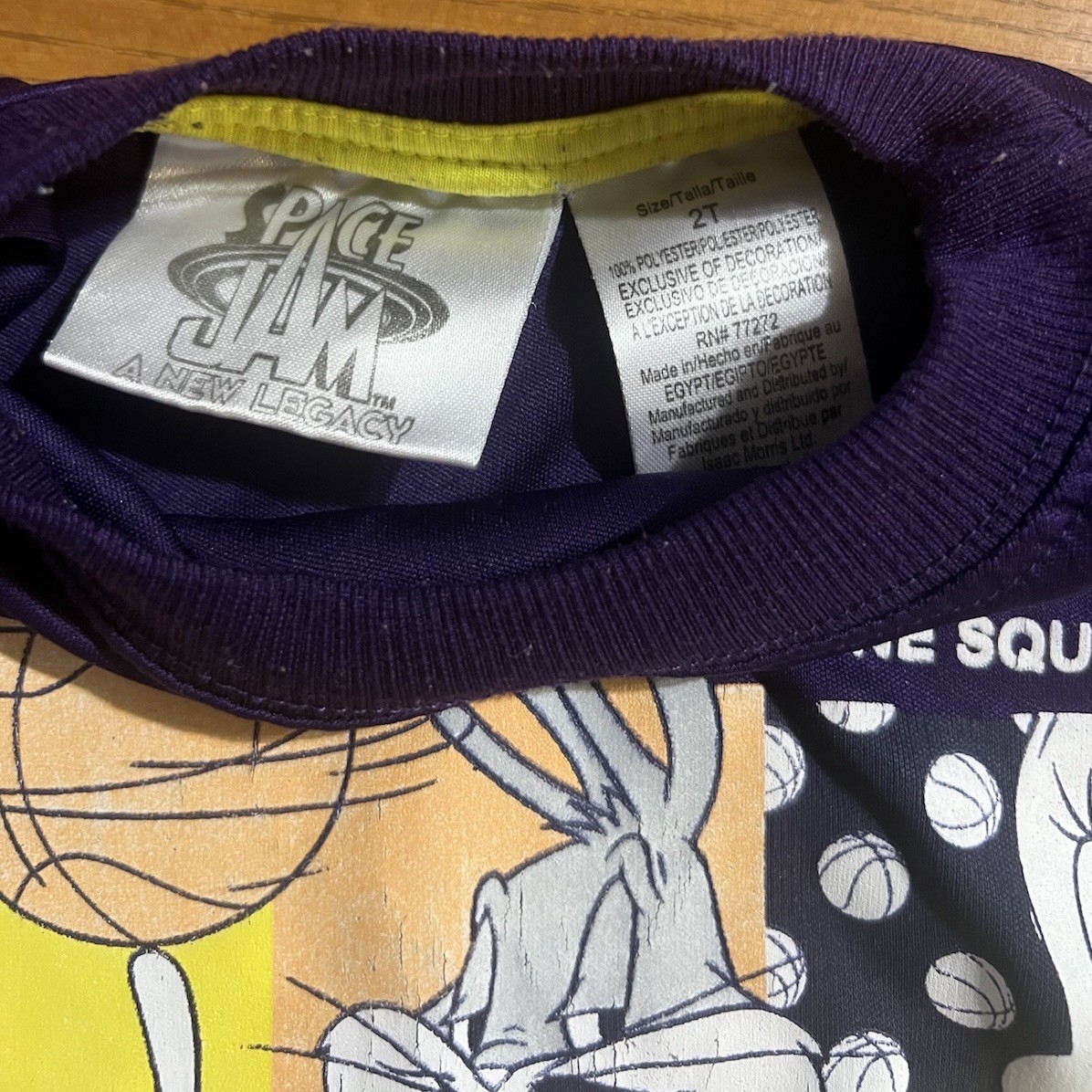 Space Jam Short Sleeve Shirt Kids 2T New Legacy Tune Squad Bugs Bunny Y2K 2000s gallery