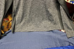 BCG Men’s Gray Moisture Wicking Pullover Long Sleeve Activewear Shirt Size Large