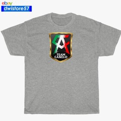 New Canelo Alvarez Boxing Team Logo Black/Navy/White/Grey Men’s T-Shirt S-5XL