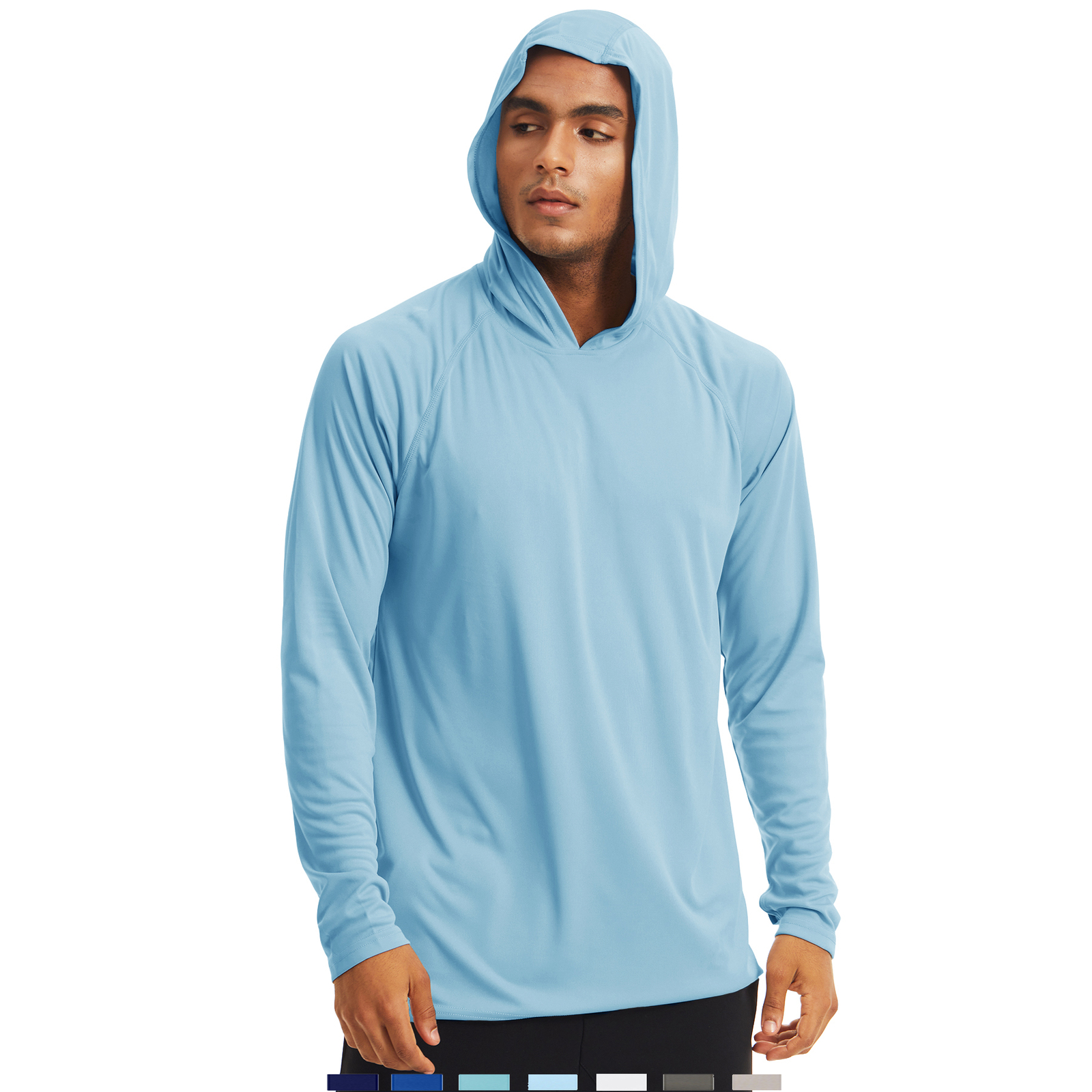 Men's Sports Hoodie UPF 50+ Outdoor Fishing Sun Shirt Skin Protection UV Shirt gallery