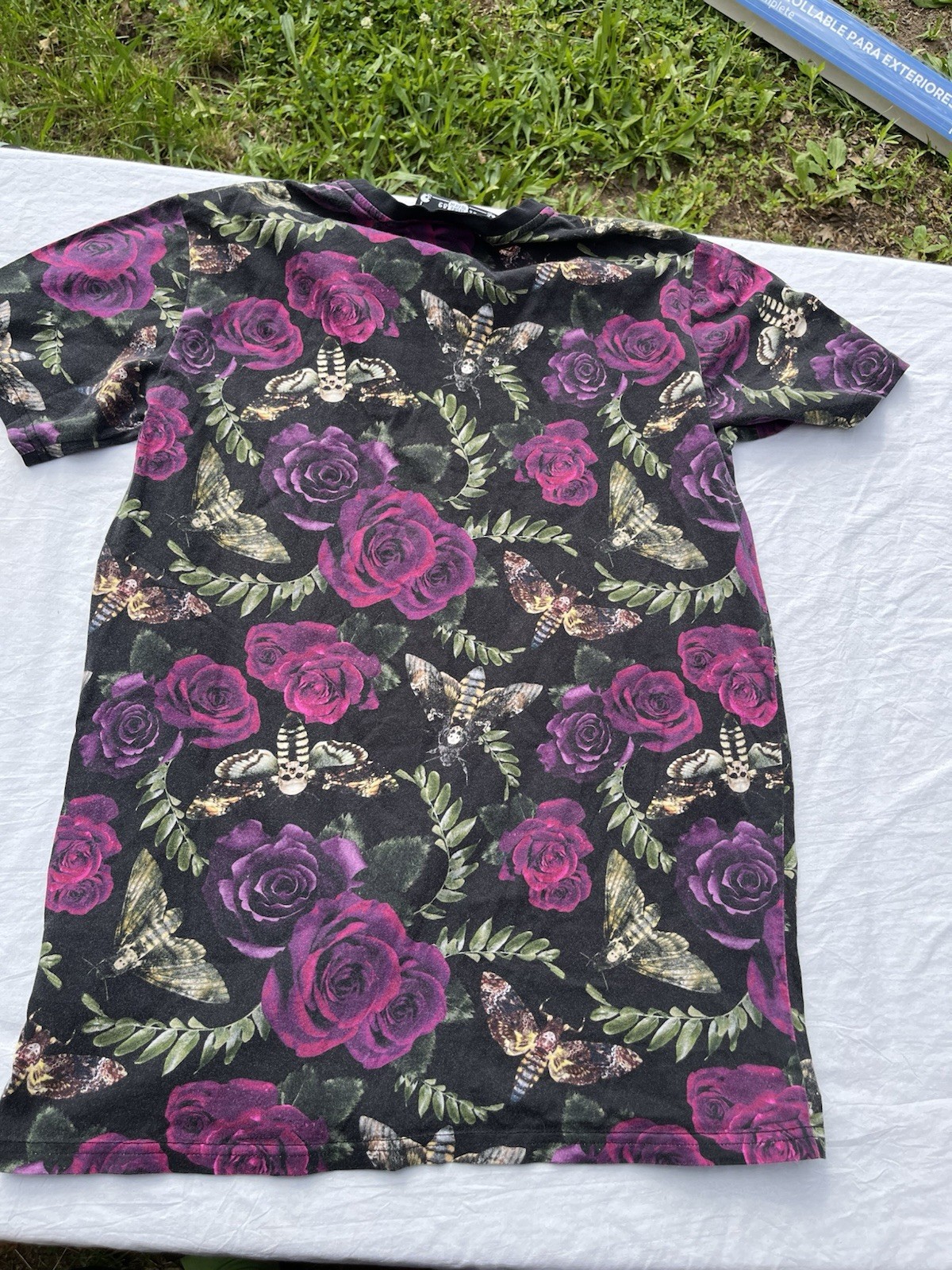 Kill Star Floral Shirt Size Small Unisex 100% Cotton gallery
