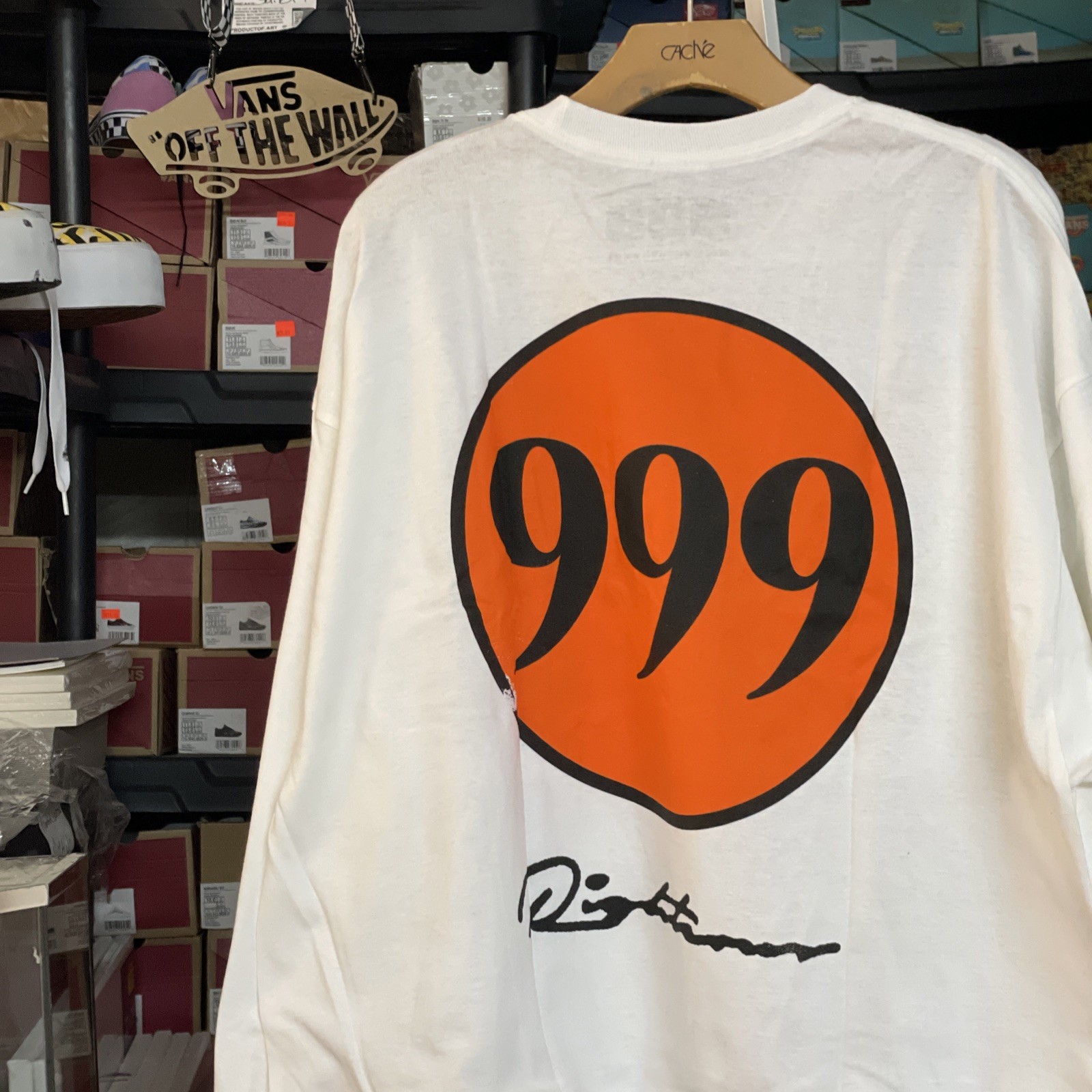 Sz XXL - 2020 Vintage Distressed Juice Wrld Righteous 999club White Longsleeve gallery