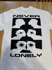 Cloonee Alone But Never Lonely White T Shirt Mens Size Large Short Sleeve