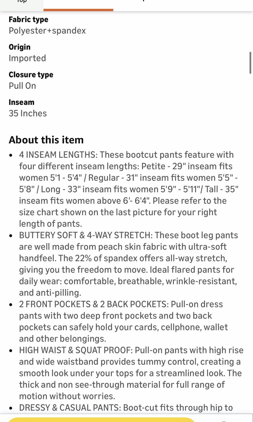 SEVEGO Women's Bootcut Yoga Dress Pants Inseam High Waist Stretch Work XXL Blk gallery