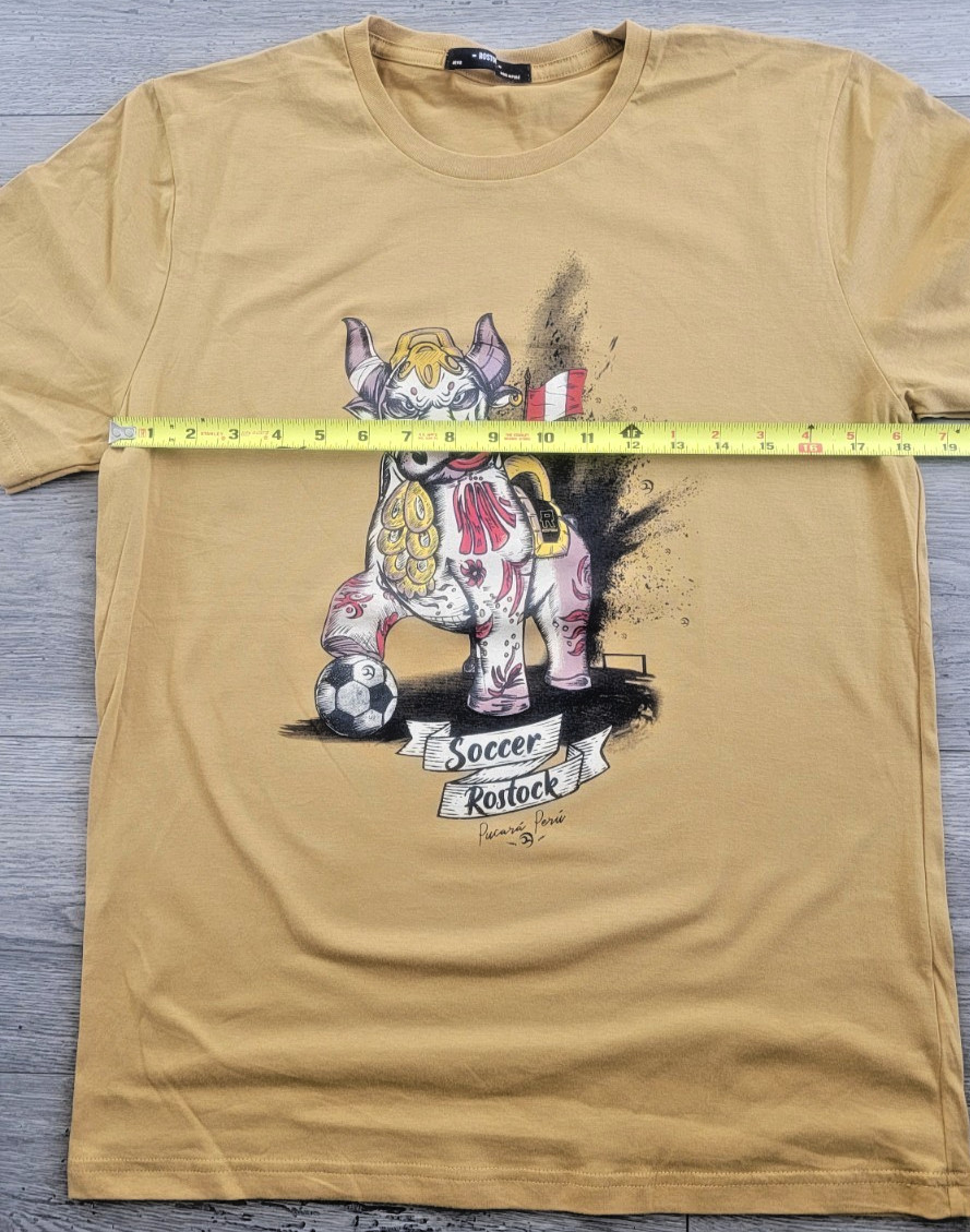 Peruvian Design Shirt Unisex Size M *** Pucara Bull Torito - Peruvian Cotton gallery