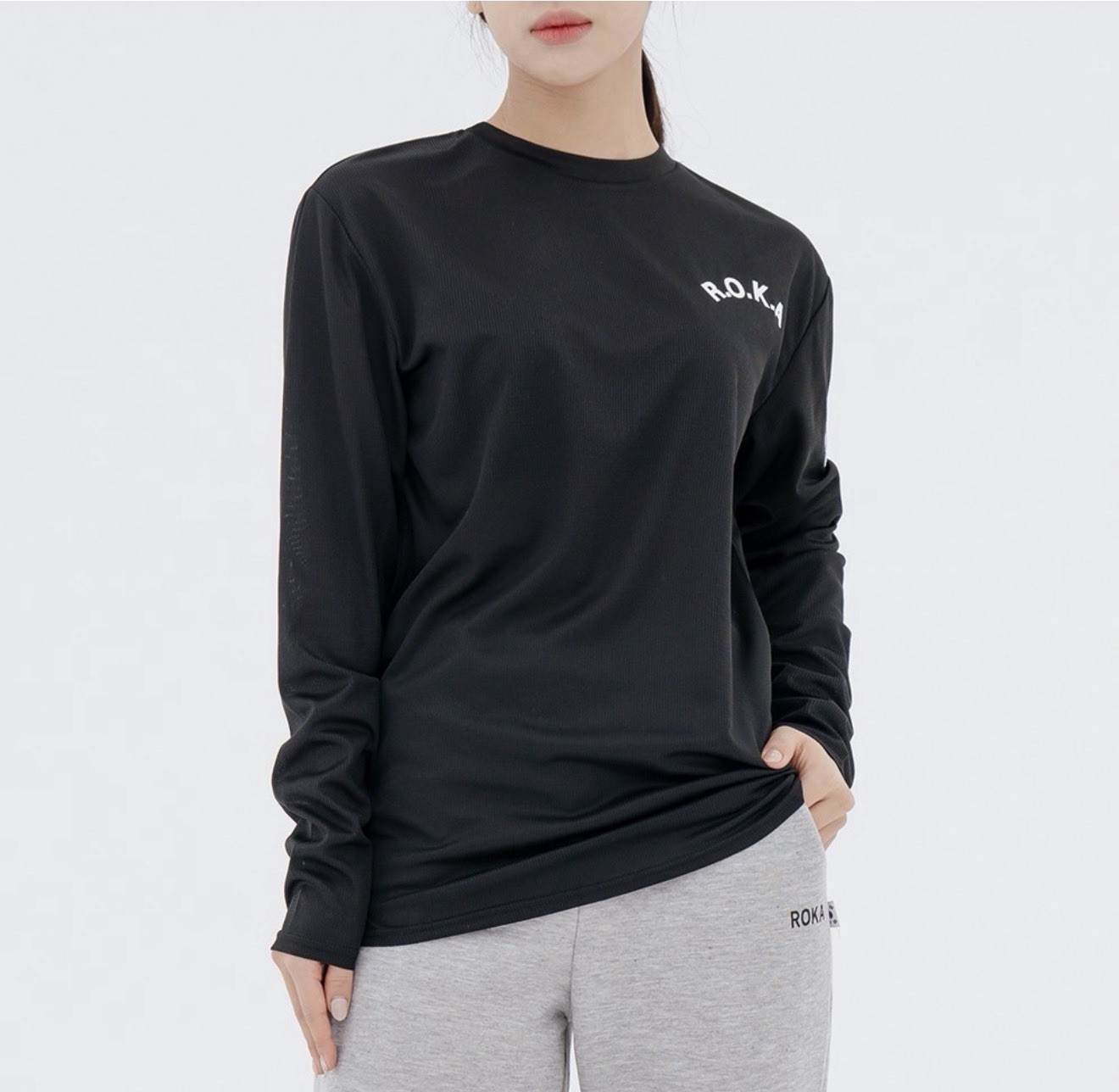 ROKA Korea Army Long Sleeve T Shirt Military Training Casual Gym Wear gallery
