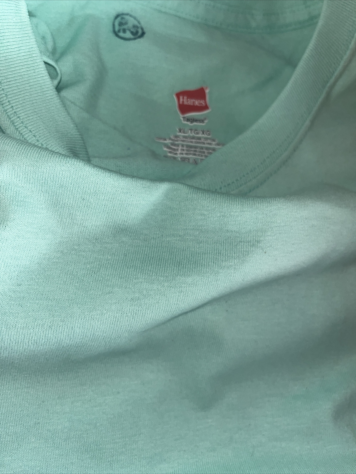 Pack Of 5 Hanes 5280 Mens Short Sleeve Essential 100% Cotton T-Shirt Mint gallery