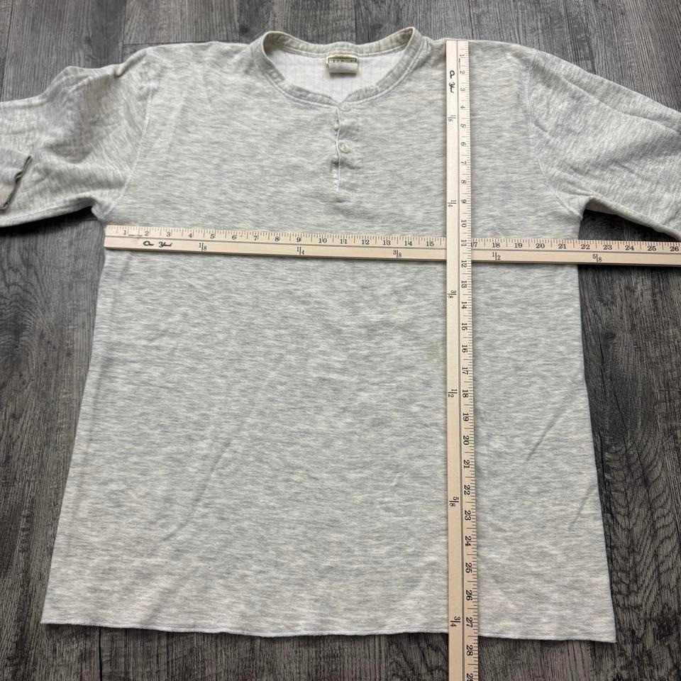 Vintage LL Bean Two Layer Wool Blend Henley River Driver's Shirt XL gallery