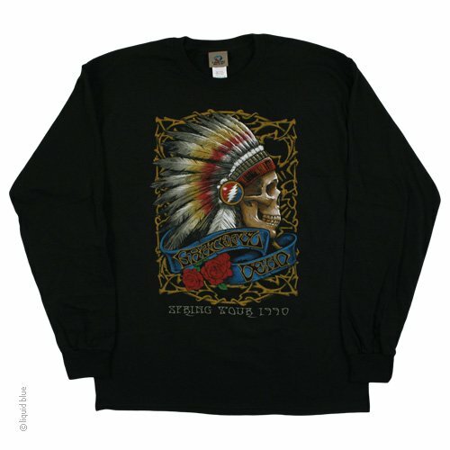 GRATEFUL DEAD-SPRING TOUR ’90-LONG SLEEVE BLACK T-SHIRT – M,L,XL,XXL Garcia,Lesh