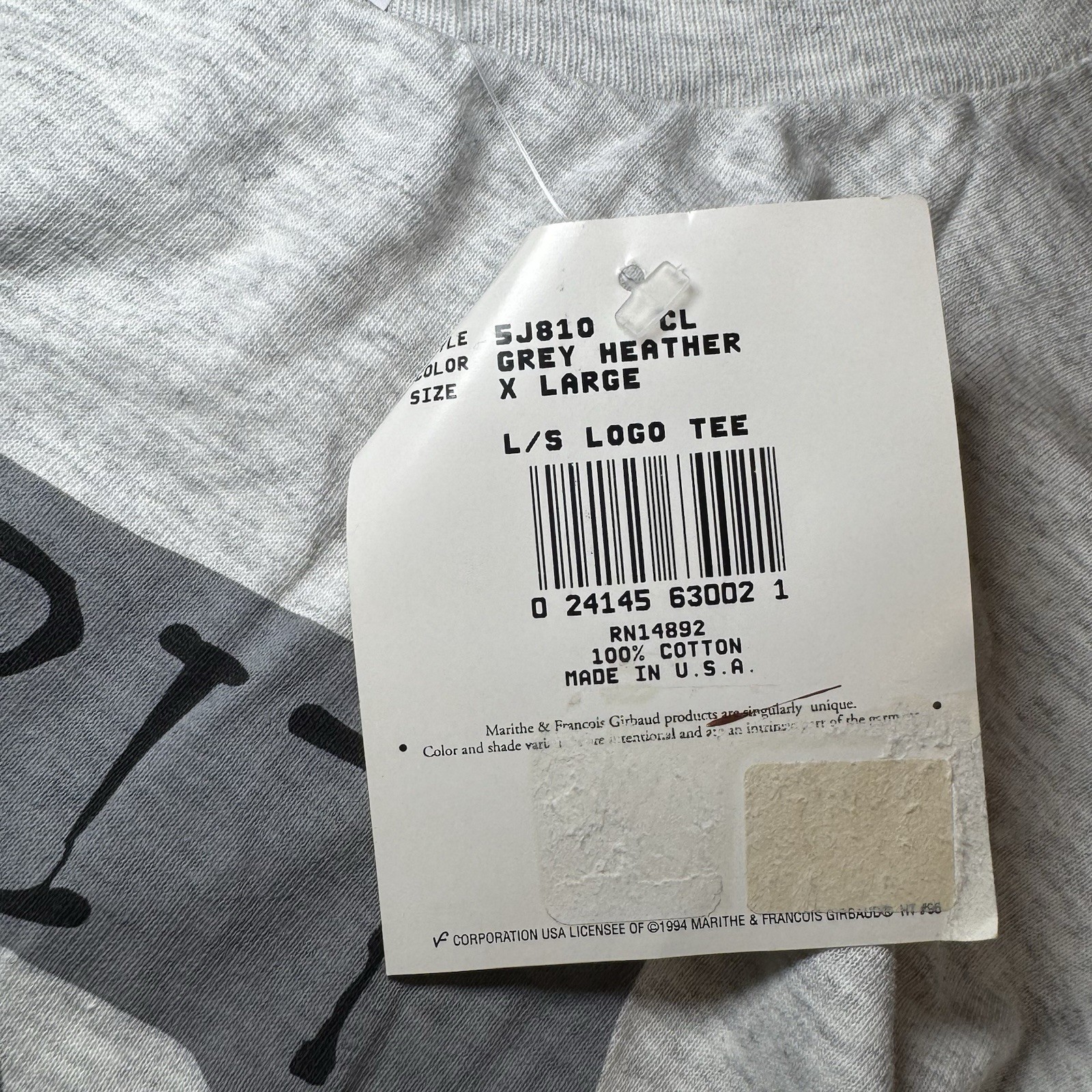 MARITHE FRANCOIS GIRBAUD Vintage Tee Made in U.S.A Size XL gallery