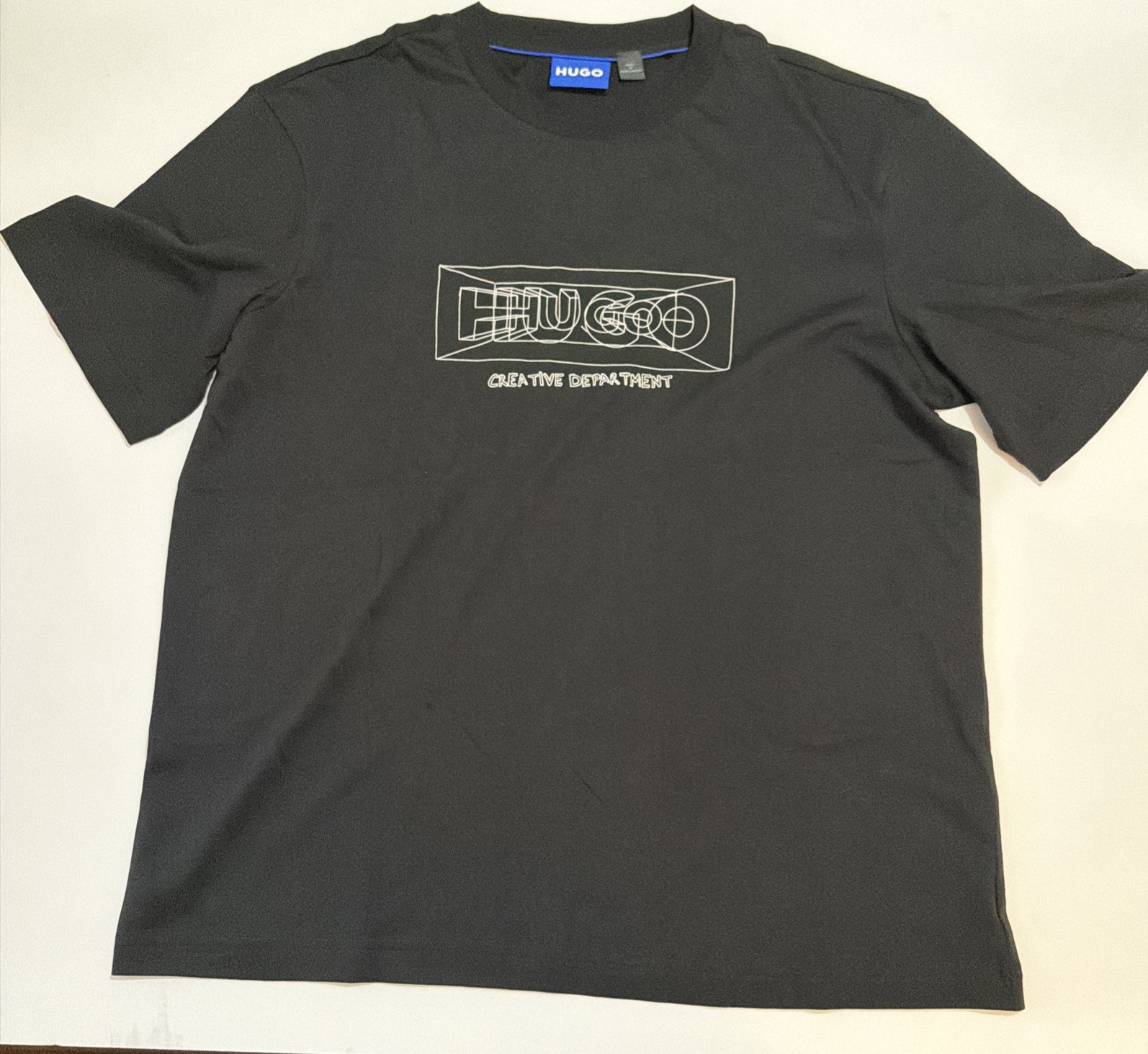 Hugo Boss Mens Nufrancos Creative Dept Black T-Shirt Size M NWOT