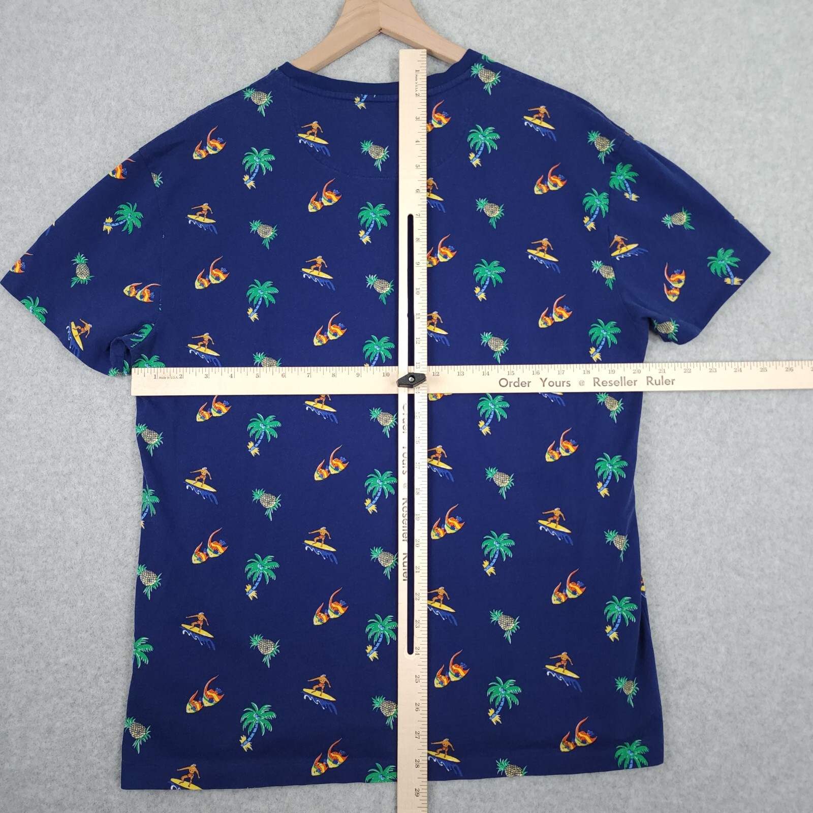 Polo Ralph Lauren Shirt Mens Medium Classic Fit Tropical Jersey Beach Surfer gallery