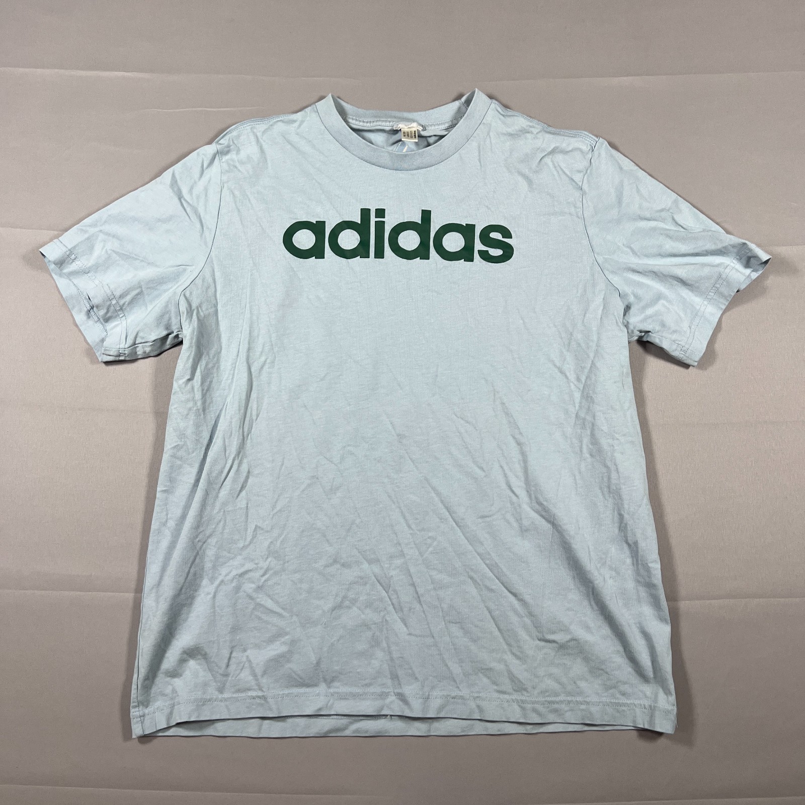 Set Of 2 Adidas Essentials T Shirt Mens M Wonder Blue Embroidered Logo Crew Neck gallery