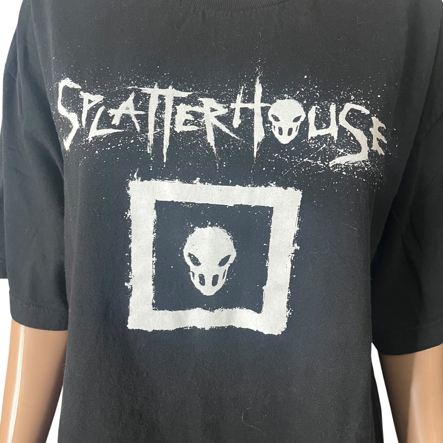 RARE Splatterhouse promo T-Shirt Black XL Cotton Graphic Print Video Game ps3 gallery