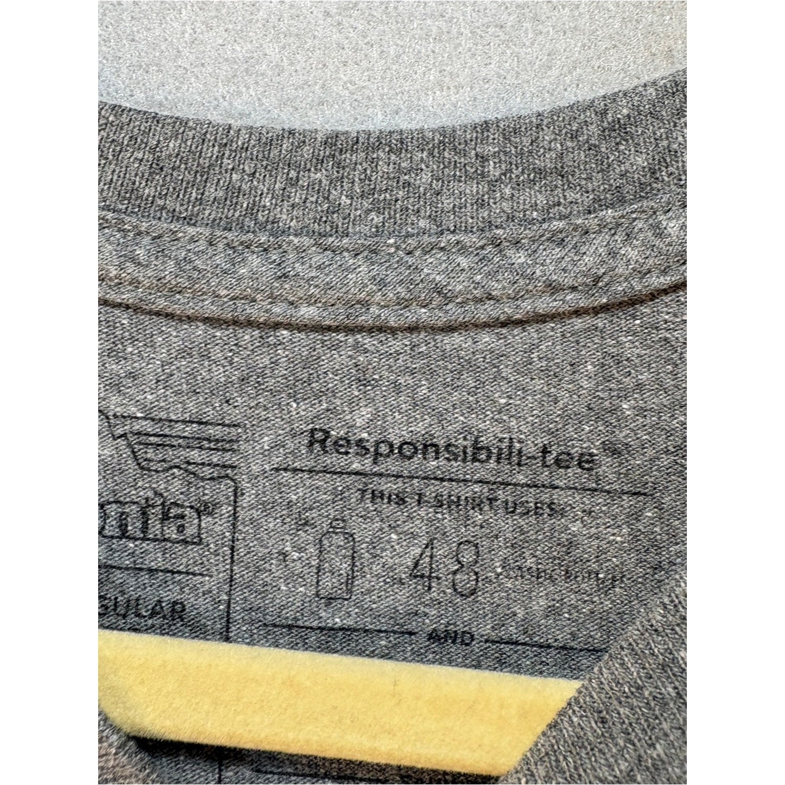 Patagonia Gray Long Sleeve Tee with Orange and Yellow Sunset Graphic gallery