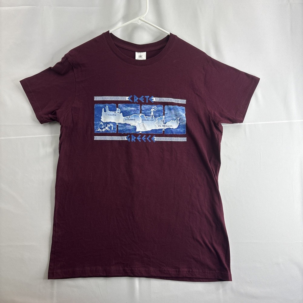 B&C Collection T Shirt Men’s Small Red Shor Sleeve