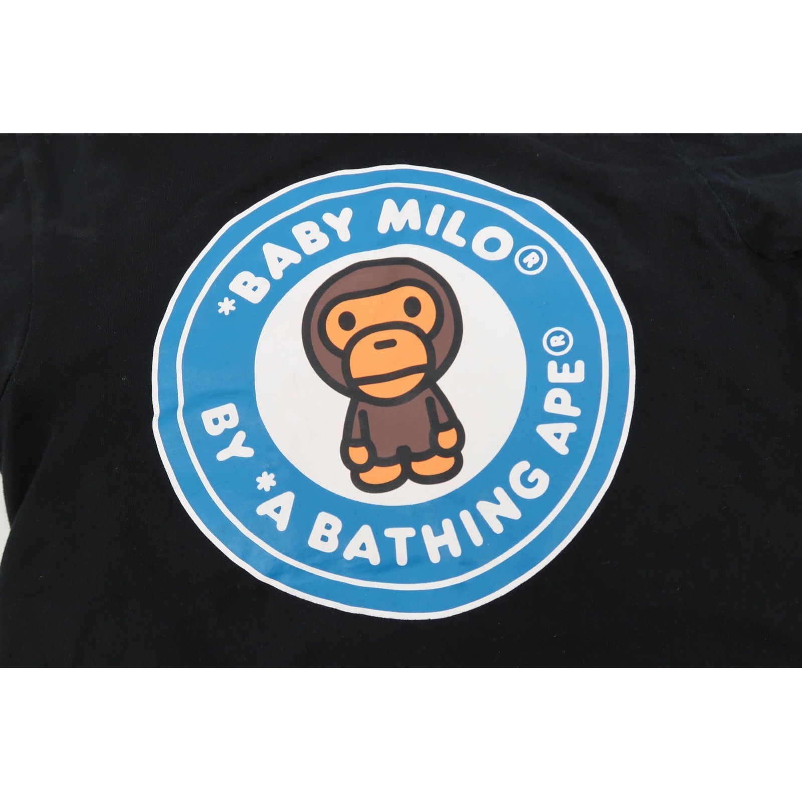 A Bathing Ape T-Shirt Mens Small Black Baby Milo Graphic Short Sleeve Streetwear gallery