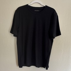 Jacques NYC Men’s Black Crew Neck Short Sleeve T-Shirt M Breathable Fast Drying