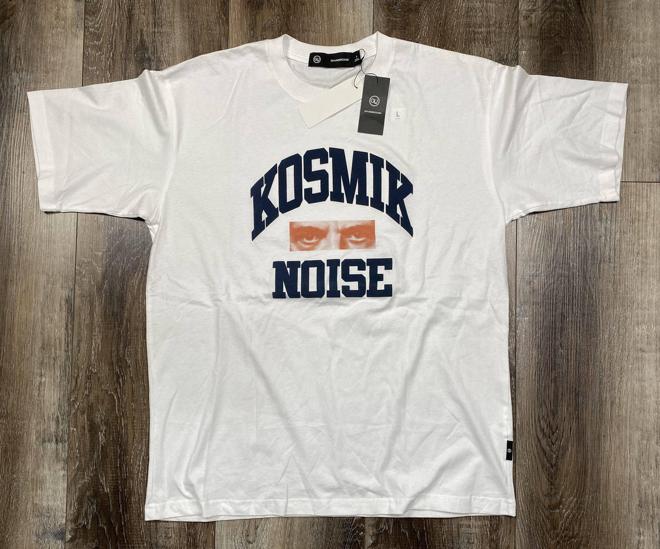 GU x Undercover White T-Shirt Size Large Kosmik Noise Jun Takahashi Japan Import