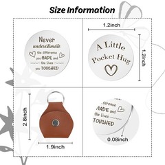 Pocket Hug Token Gift for Back to School Mom Dad Couples Grandparents