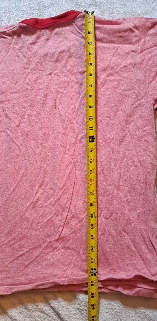 5 Vintage 80s 70s Russell Athletic Ringer Heather Red Tri Blend Medium Blank gallery