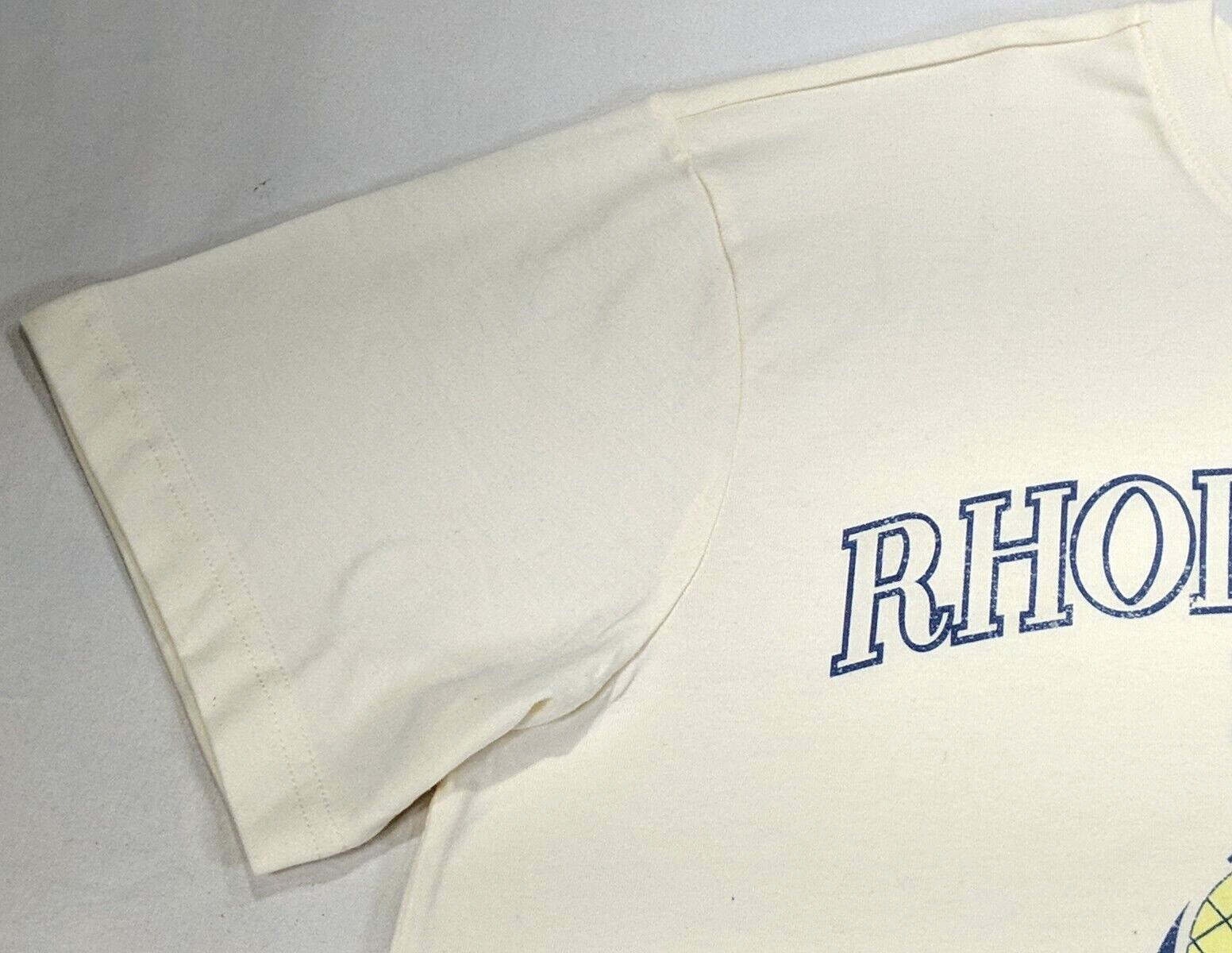 ORIGINAL USE Men's T-Shirt sz M Off-White Crew Neck S/S Rhode Island Graphic NWT gallery
