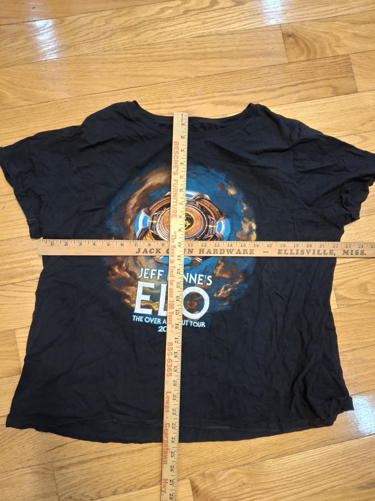 Jeff Lynne’s ELO Electric Light Orchestra Over And Out Tour 2024 Large Band Tee gallery