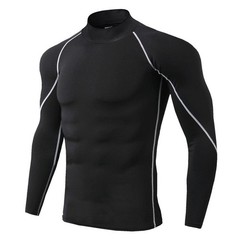 Men Compression Sport T-Shirt Quick Dry Fitness Running Gym Tight Long Sleeve