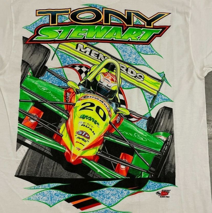 Vintage Nascar Tony Stewart Indy Car T Shirt Racing gift for fan unisex full ... gallery