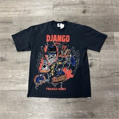 Warren Lotas Django 1966 Franco Nero Graphic Black Men’s Large T-Shirt