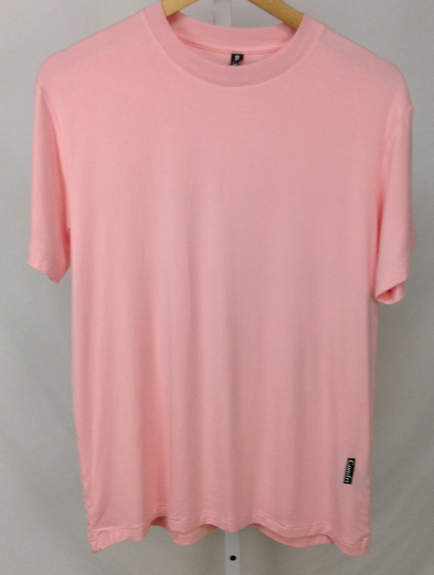 Comfrt Mens Womens Unisex Salmon Pink Cloud Casual Lounge T-Shirt Top Sz S NWOT