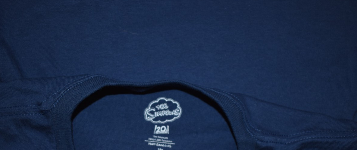 The Simpsons Bart Simpson Skating Skeleton Long Sleeve Navy Blue Shirt New Large gallery