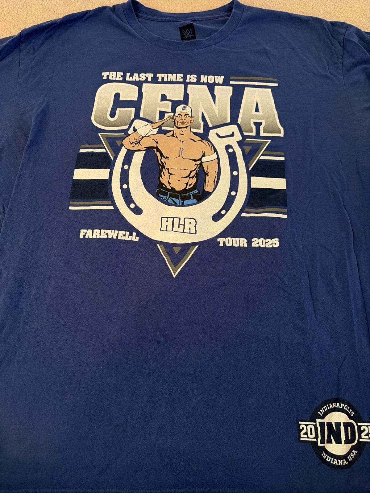 WWE John Cena Farewell Tour Indianapolis Royal Rumble Shirt XL