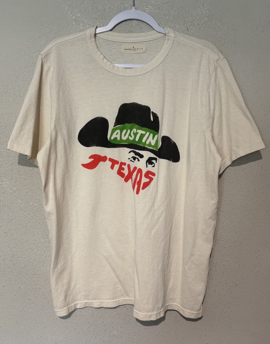 Imogene + Willie Bandit Austin Texas Cowboy Graphic Tee XL E1