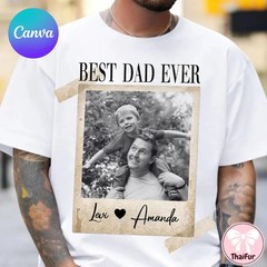 Custom Photo Dad Gidan Tee