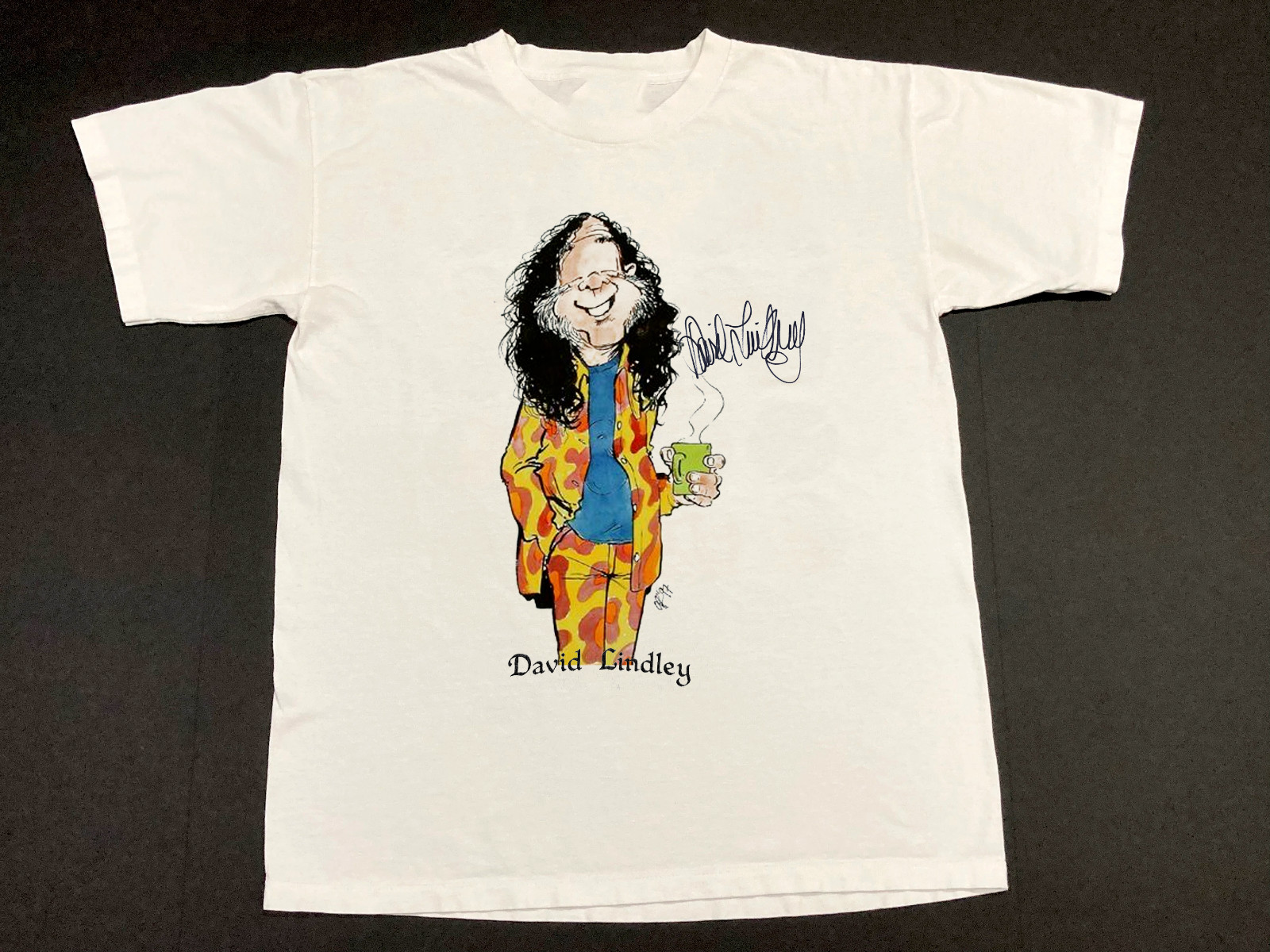 Retro Signature I Miss David Lindley Music Shirt Cute White Unisex S-5XL gallery