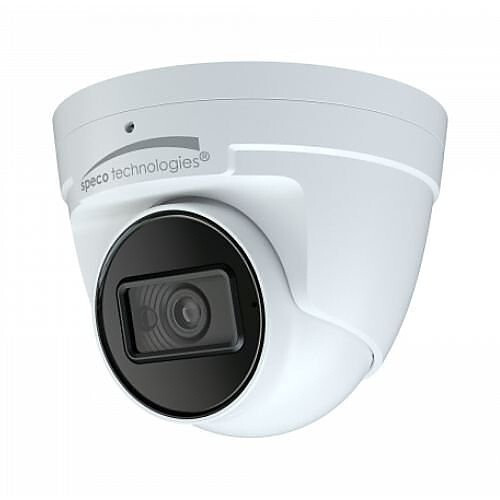 Speco O4T9 4MP IR Outdoor IP Turret Camera with Advanced Analytics, 2.8mm fixed