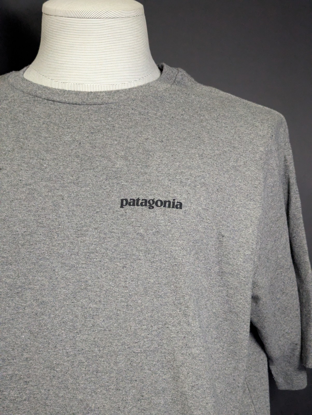Men Patagonia Classic Logo Gray T-Shirt Short Sleeve Size XL gallery