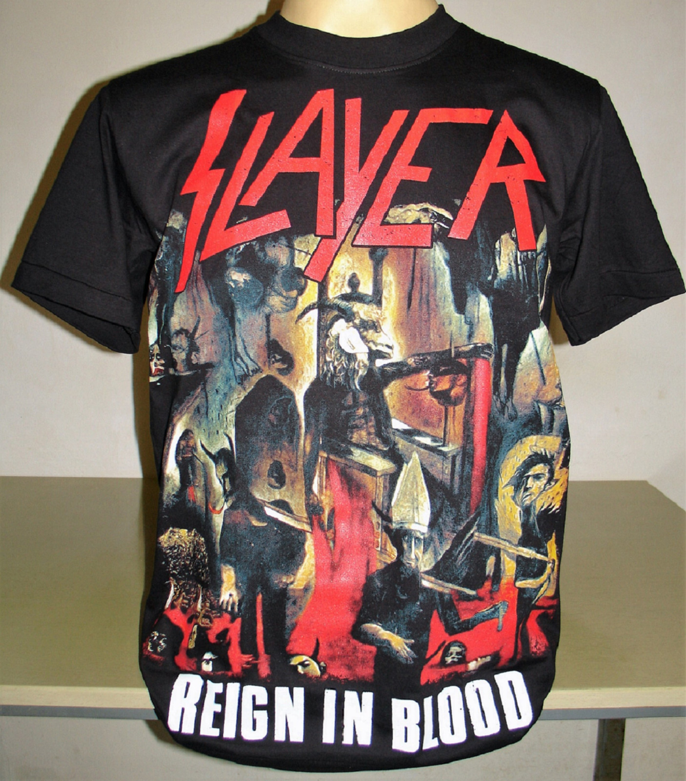 Slayer Reign In Blood T-Shirt Size M L XL 2XL 3XL Thrash Metal Band XXL XXXL New
