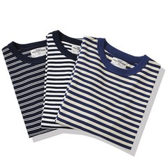 Retro Men Classic Breton Striped Long Sleeve Shirt Causal Cotton Sailor T-Shirts