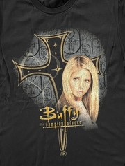 1998 Buffy The Vampire Slayer Aged T-Shirt Black L